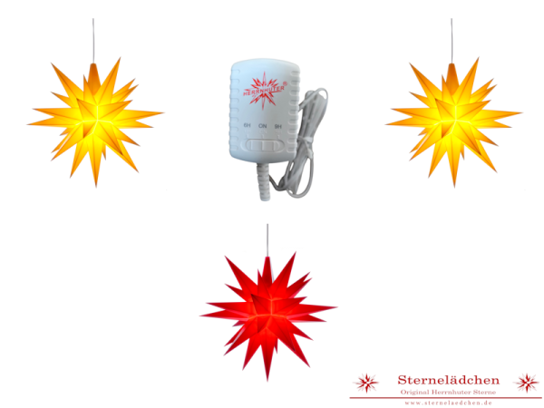 Sterne-Set A1e gelb/rot/gelb